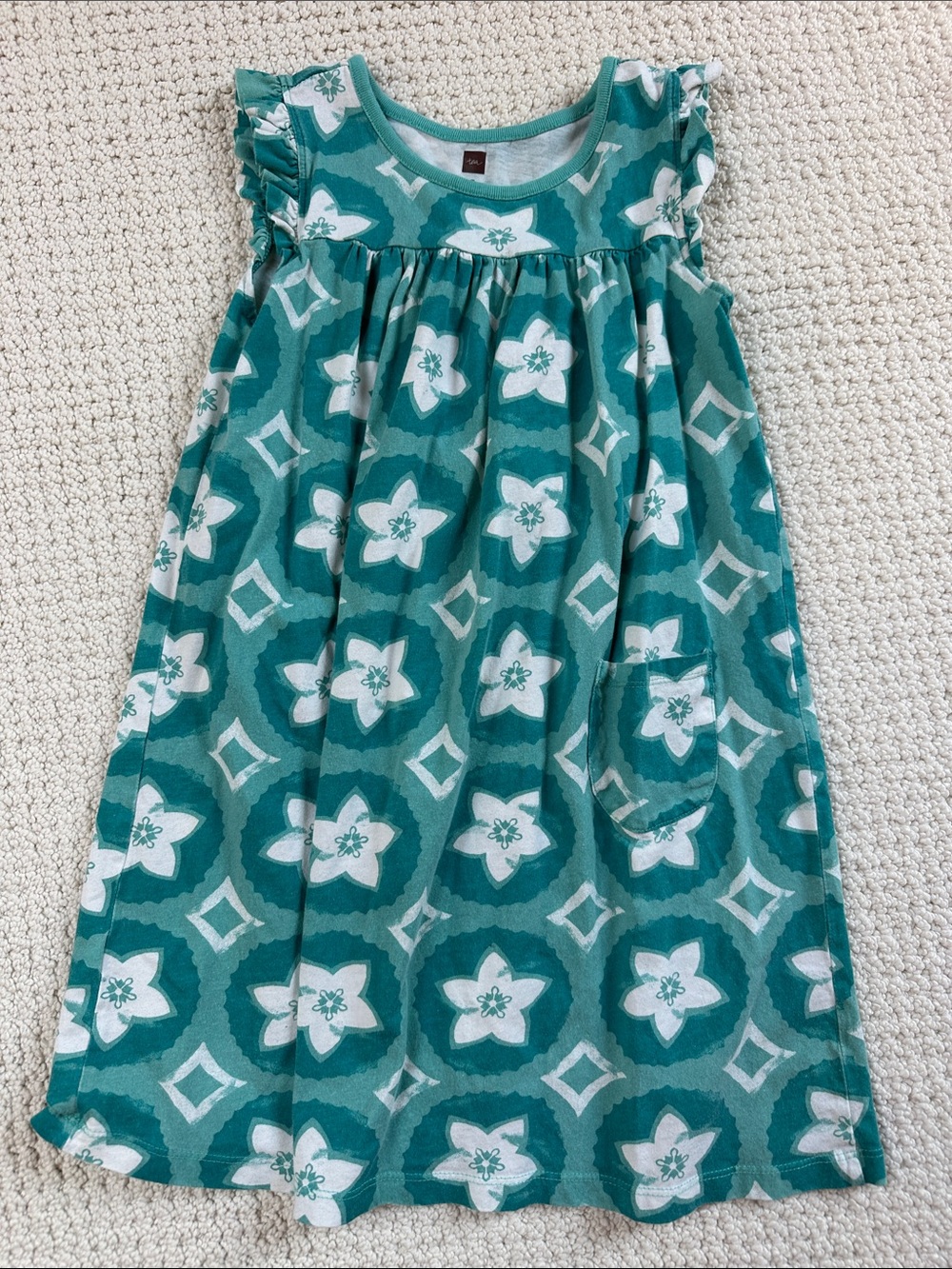 Girls' Tea Collection Floral Cotton Dress size 7